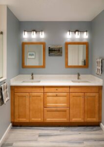 Bathroon cabinets & counters