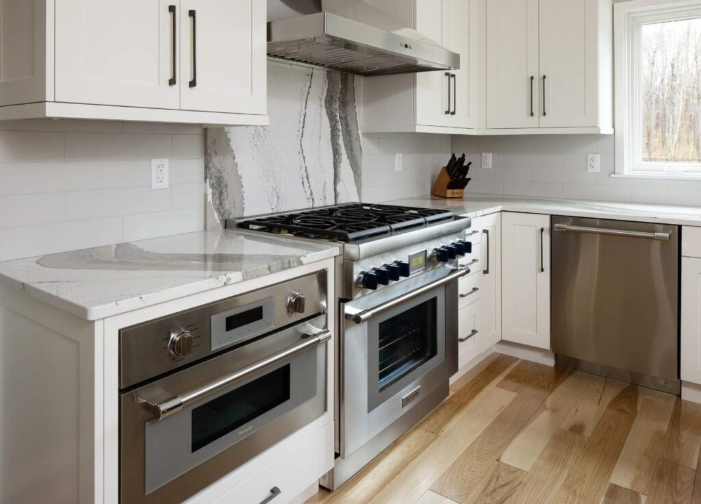 custom microwave cabinet