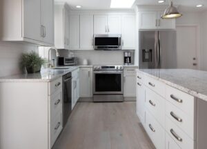 custom microwave cabinet